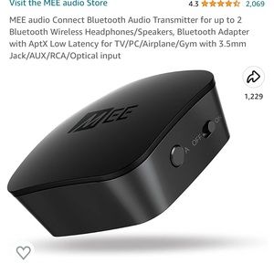 MEE audio Connect Bluetooth Audio Transmitter